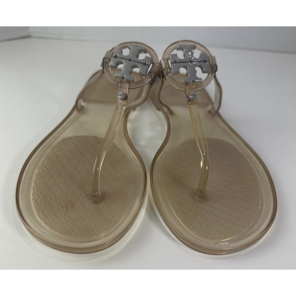 Tory Burch Mini Miller Jelly Thong Sandals Clear Flip Flops Womens Size 10M 10 - Picture 5 of 14